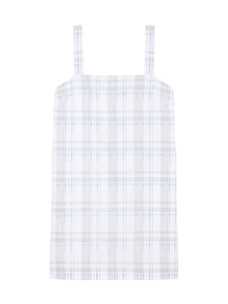 Plaid Shift Minidress