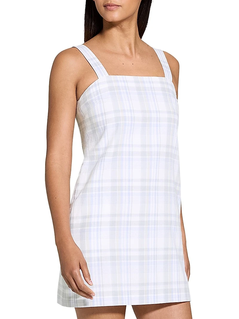 Plaid Shift Minidress