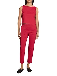 Cropped Boatneck Top