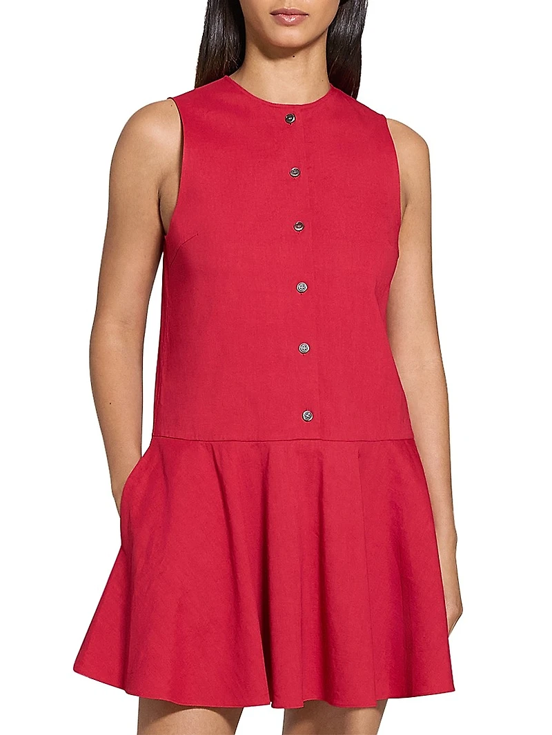 Sleeveless A-Line Mini Dress