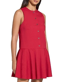 Sleeveless A-Line Mini Dress