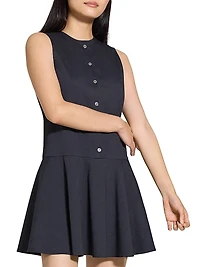 Sleeveless A-Line Mini Dress