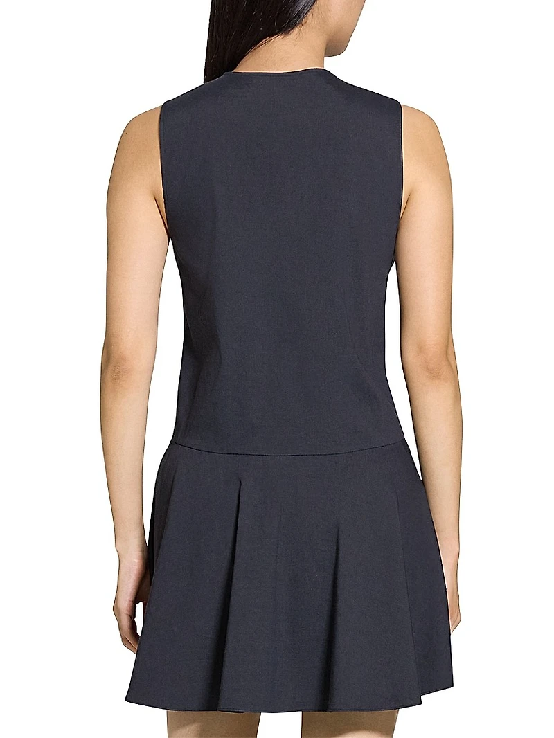 Sleeveless A-Line Mini Dress