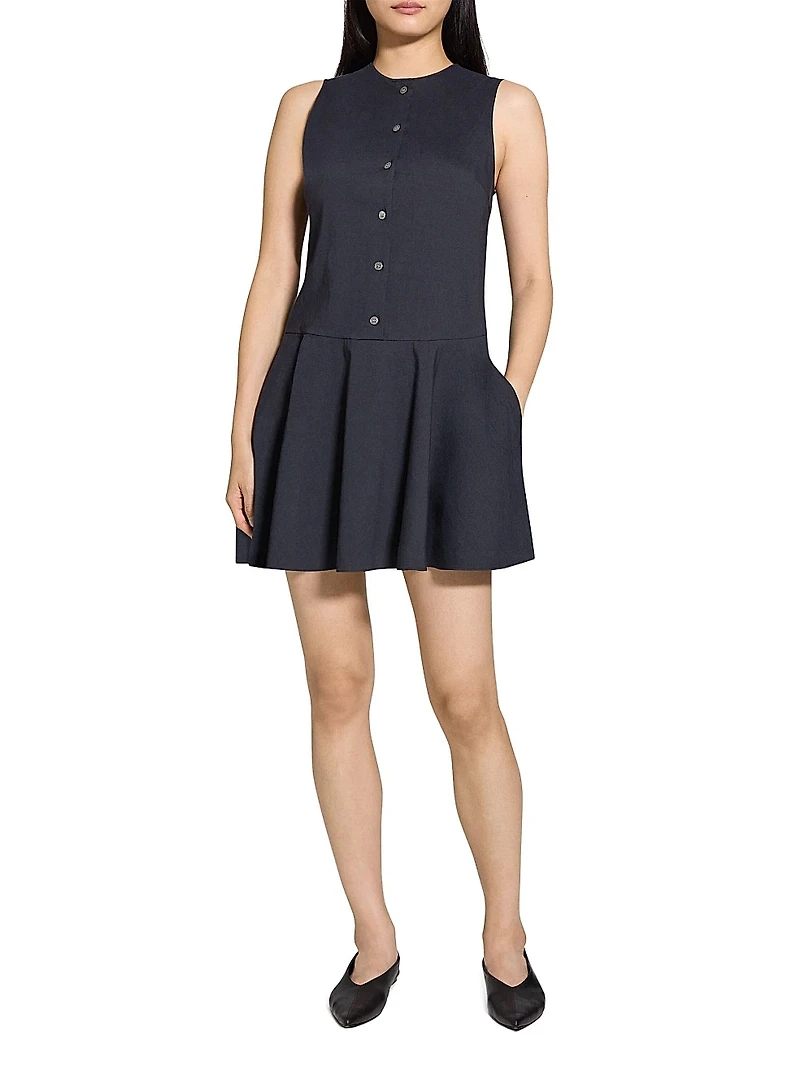 Sleeveless A-Line Mini Dress