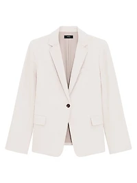 Cotton & Linen Slim-Fit Blazer
