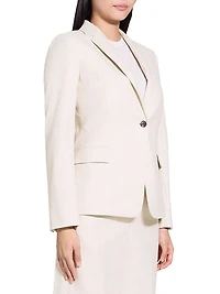 Cotton & Linen Slim-Fit Blazer