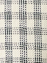 Plaid Linen-Blend Oversized Blazer