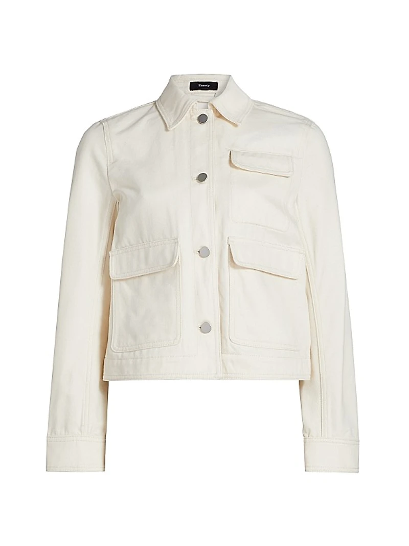 Casual Cotton-Blend Jacket