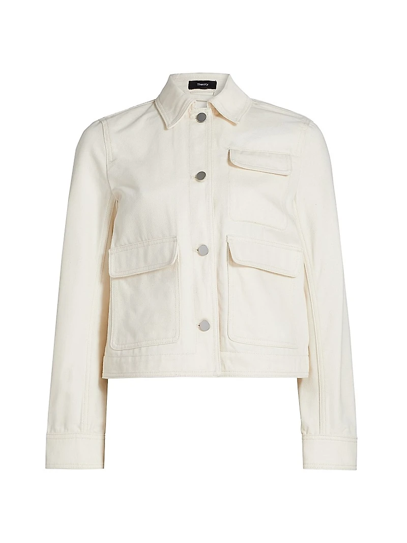 Casual Cotton-Blend Jacket