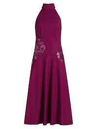 Daley Stretch-Cotton Fit & Flare Midi Dress