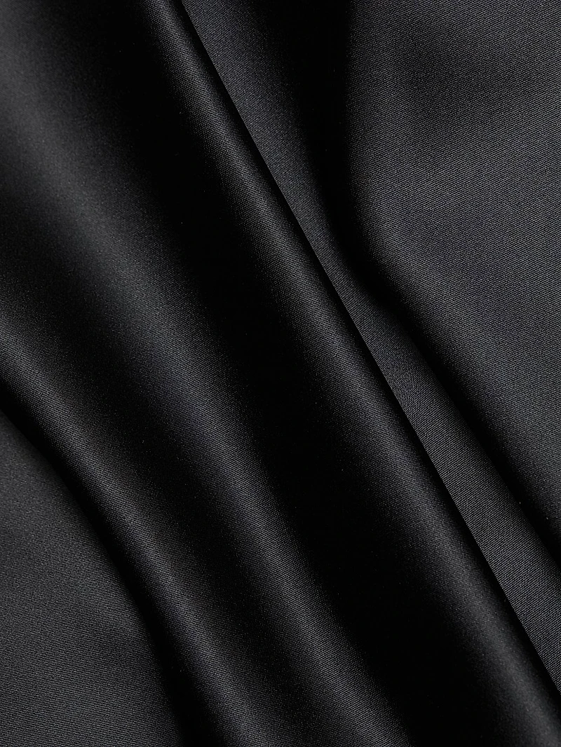 Keiky Satin Ruched Cocktail Dress