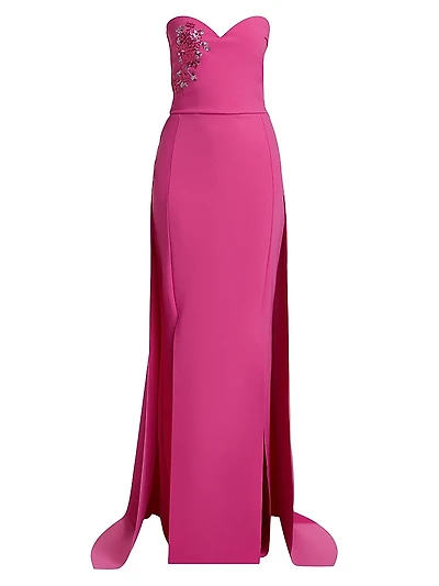 Kenzan Strapless Embellished Gown