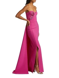 Kenzan Strapless Embellished Gown