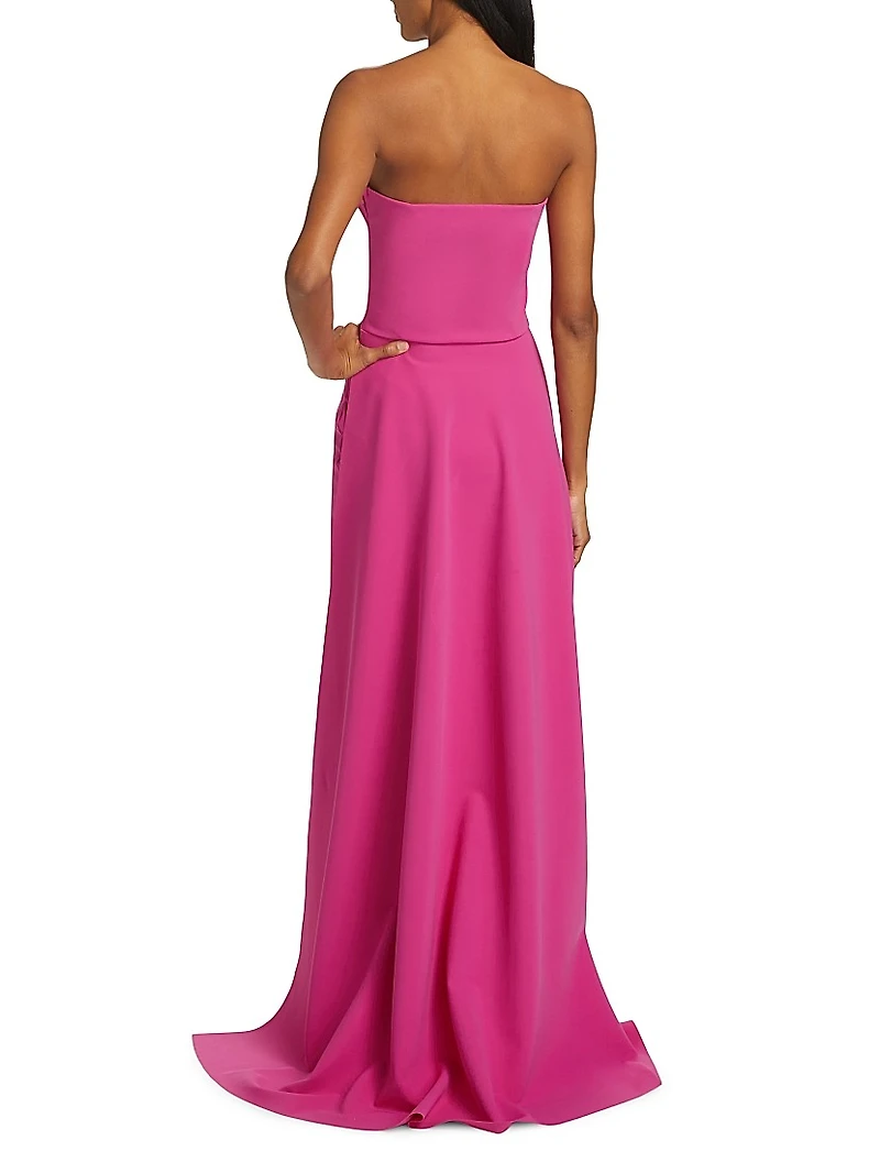 Kenzan Strapless Embellished Gown