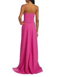Kenzan Strapless Embellished Gown