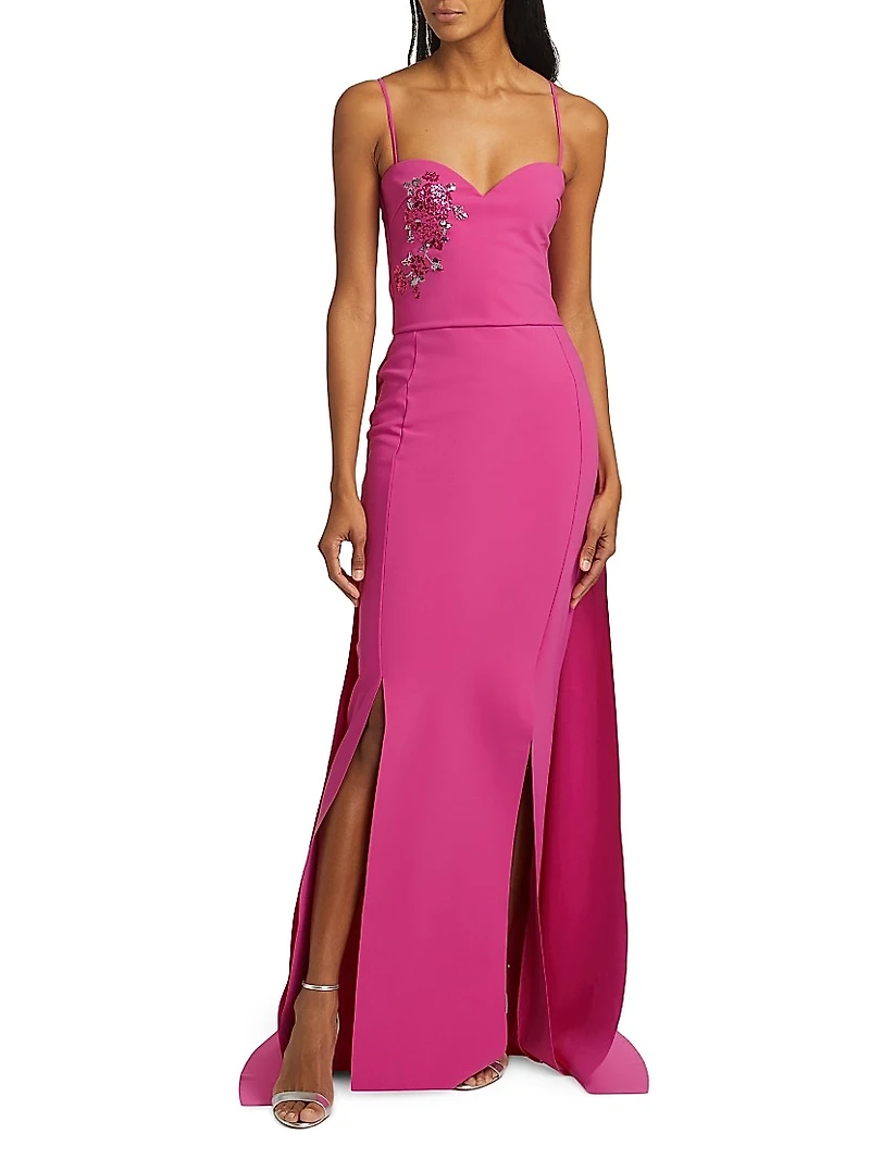 Kenzan Strapless Embellished Gown