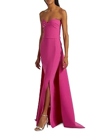 Kenzan Strapless Embellished Gown