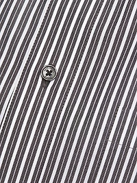 Striped Cotton Poplin Button-Front Shirt