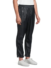 Owen Faux Leather Drawstring Track Pants