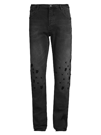 Tuffetage Monogram Slim-Straight Jeans
