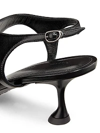 Tee 60MM Leather T-Strap Sandals