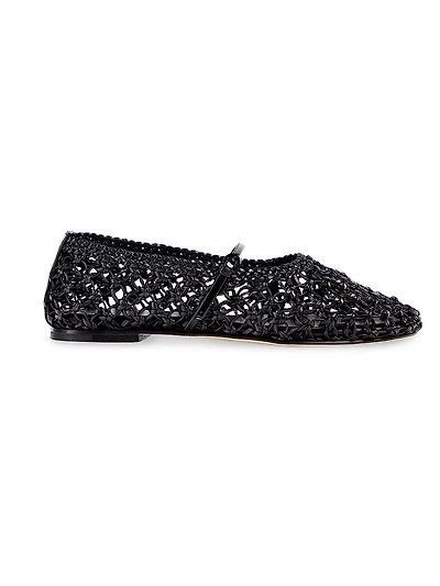 Balla Woven Leather Flats
