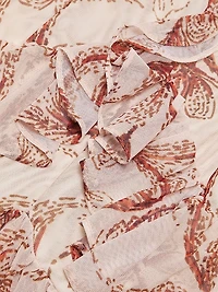 Sunset Floral Ruffle Maxi Dress