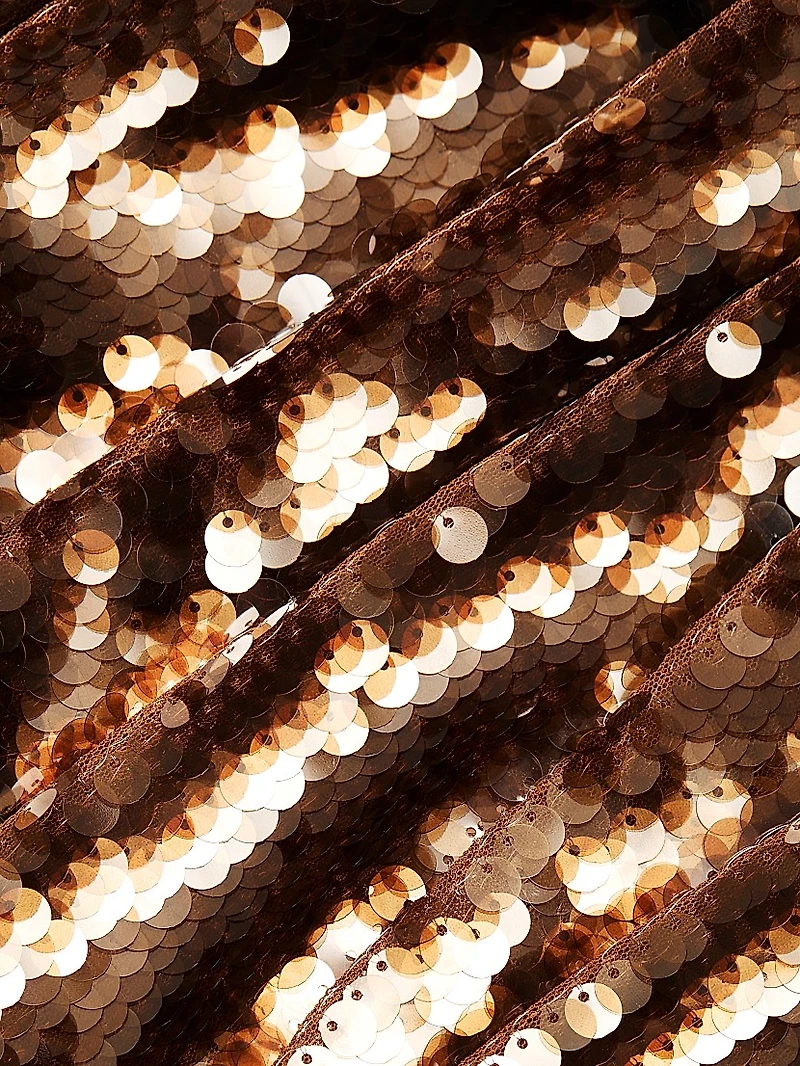 Sequined Molded Midi-Dress