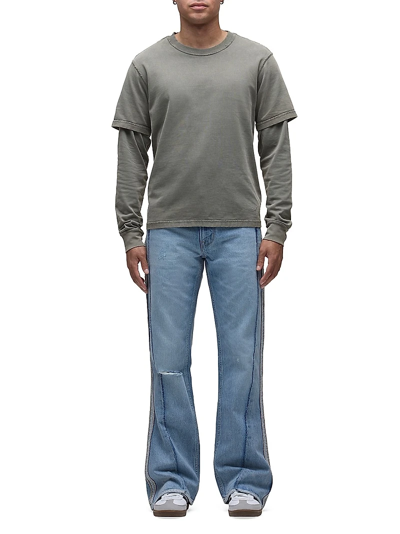 Walker Reconstruction Kick Flare Jeans