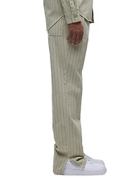 Pinstriped Drawstring Pants