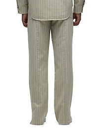 Pinstriped Drawstring Pants