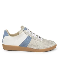 Replica Leather Low-Top Sneakers