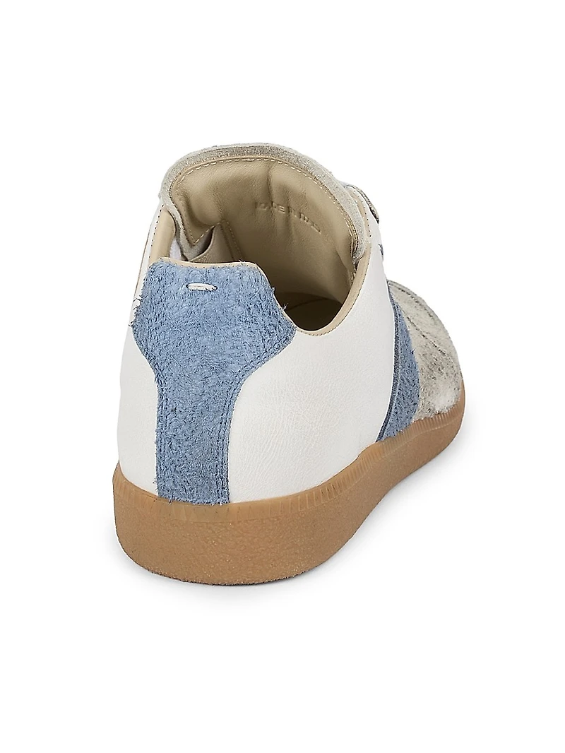 Replica Leather Low-Top Sneakers