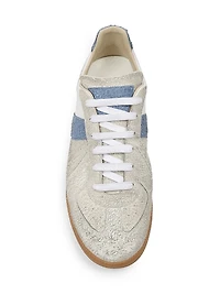 Replica Leather Low-Top Sneakers