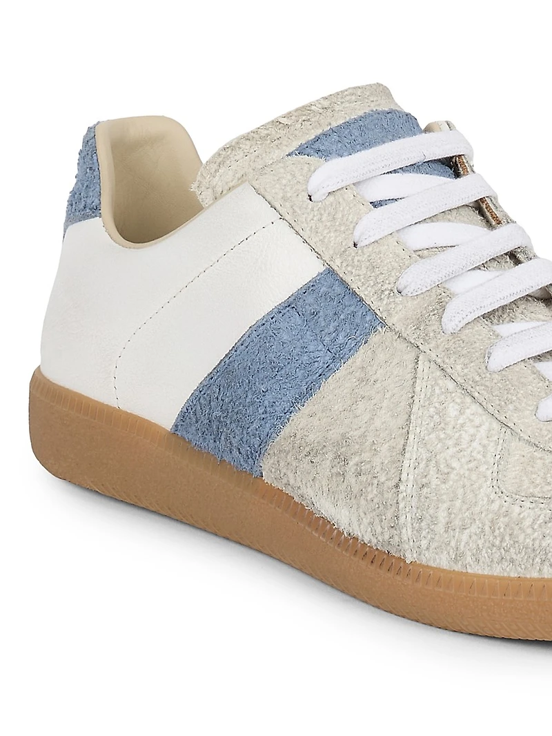 Replica Leather Low-Top Sneakers