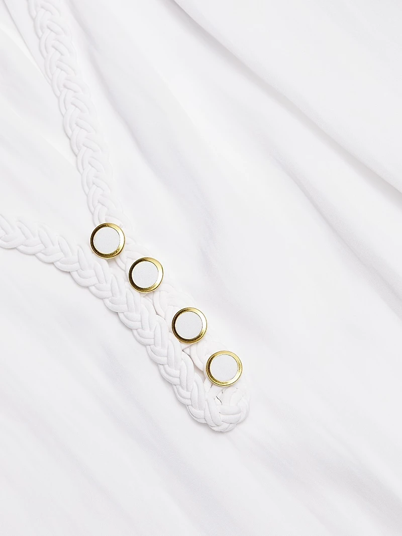 Adelaide Lace-Trimmed Long-Sleeve Top