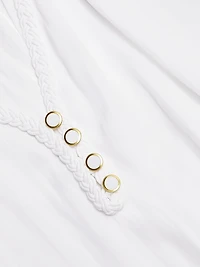 Adelaide Lace-Trimmed Long-Sleeve Top