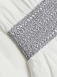 Melanie Smocked Cotton Midi-Dress