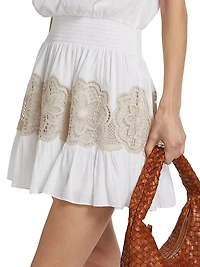 Romi Embroidered Blouson Minidress