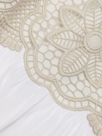 Romi Embroidered Blouson Minidress