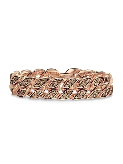 Curb Chain Bracelet in 18K Rose Gold