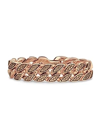 Curb Chain Bracelet in 18K Rose Gold
