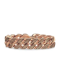 Curb Chain Bracelet 18K Rose Gold