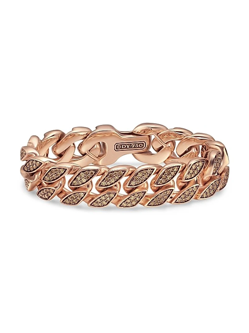Curb Chain Bracelet in 18K Rose Gold