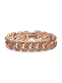 Curb Chain Bracelet 18K Rose Gold