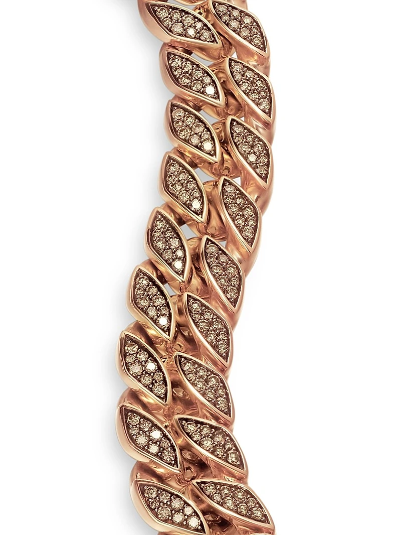 Curb Chain Bracelet 18K Rose Gold