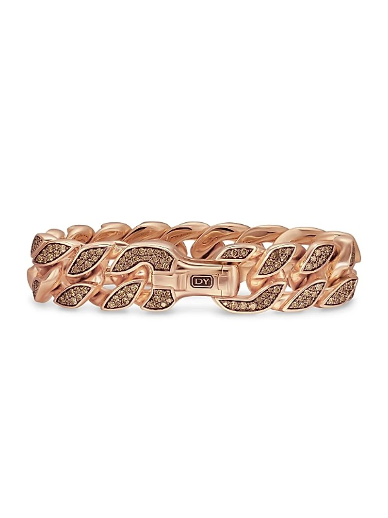 Curb Chain Bracelet in 18K Rose Gold