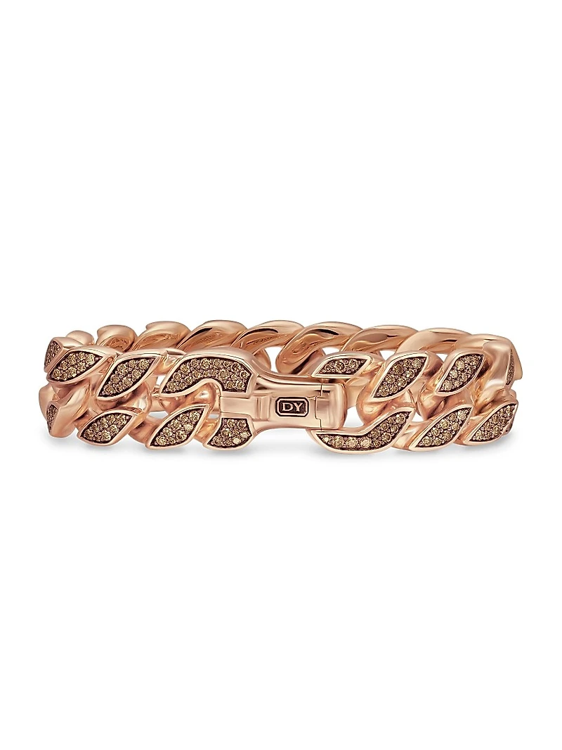 Curb Chain Bracelet 18K Rose Gold