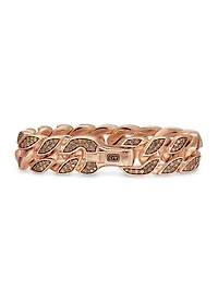 Curb Chain Bracelet 18K Rose Gold