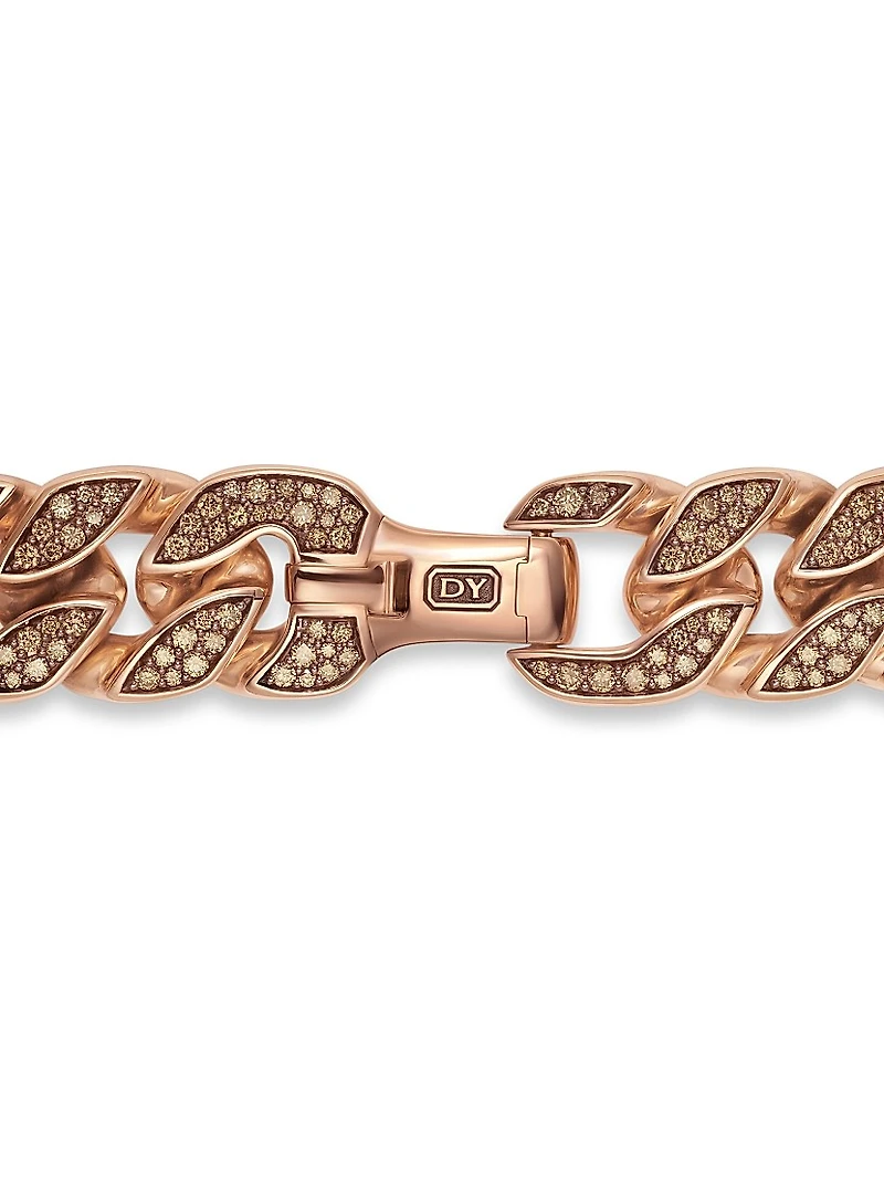 Curb Chain Bracelet 18K Rose Gold